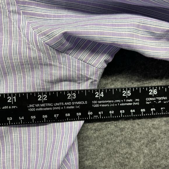 Teddy Stratford Shirt Mens Large Plaid Button Up Zip Fit Sz 5 Casual 100% Cotton - Picture 6 of 7